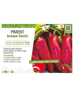 PIMENT BASQUE GORRIA (TYPE ESPELETTE)