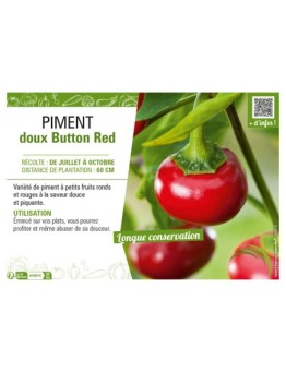 PIMENT DOUX BUTTON RED