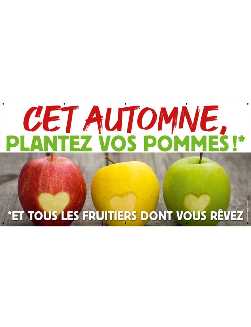 Banderole 001 - plantez vos pommes