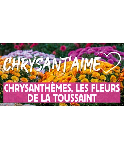 Banderole 008 - Chrysanthèmes
