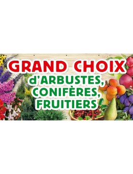 Banderole 011 - Arbustes, conifères, fruitiers