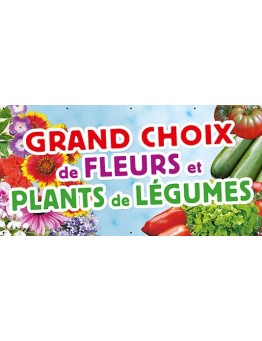 Banderole 024 - Fleurs et plants de légumes
