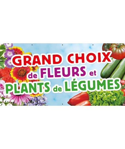 Banderole 024 - Fleurs et plants de légumes