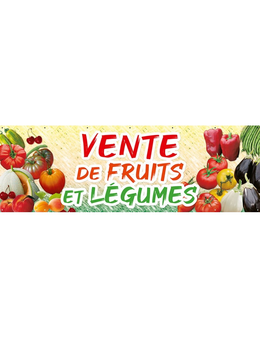Banderole 027 - vente fruits et légumes