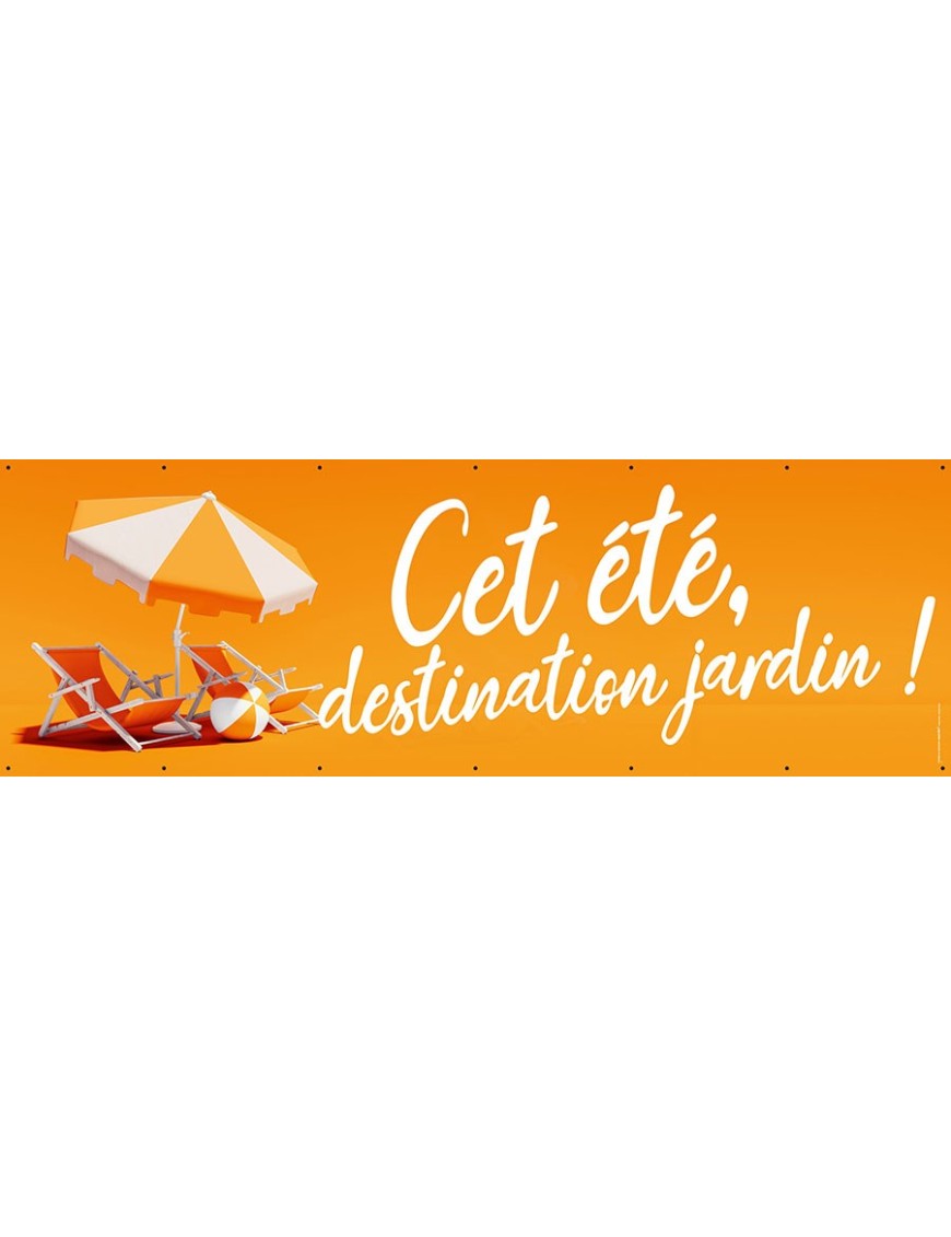 Banderole 037 - destination jardin