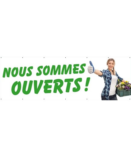Banderole 056 - Nous sommes ouverts