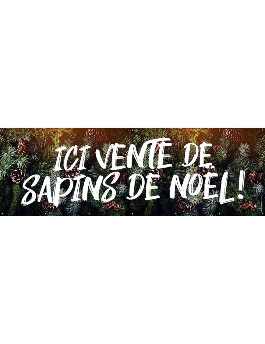 Banderole 063 - sapins de noël