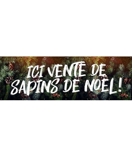 Banderole 063 - sapins de noël