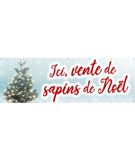 Banderole 064 - sapins de noël