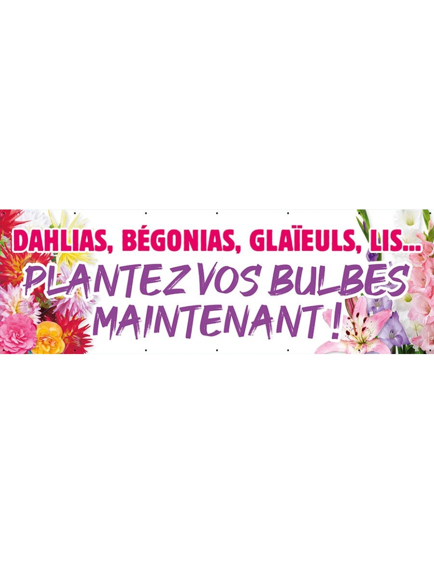 Banderole 070 - plantez bulbes