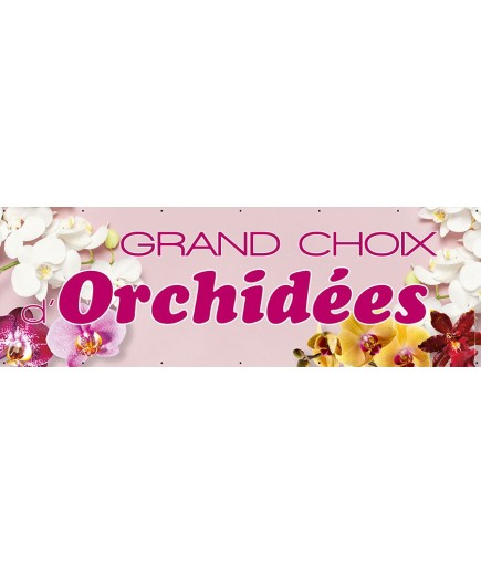 Banderole 076 - orchidées