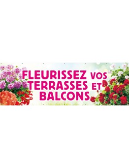 Banderole 088 - fleurissez balcons et terrasses