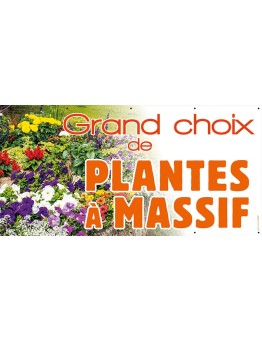 Banderole 089 - plantes à massif