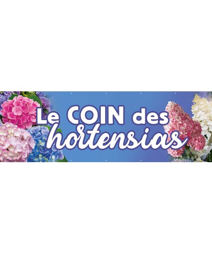Banderole 098 - coin des hortensias