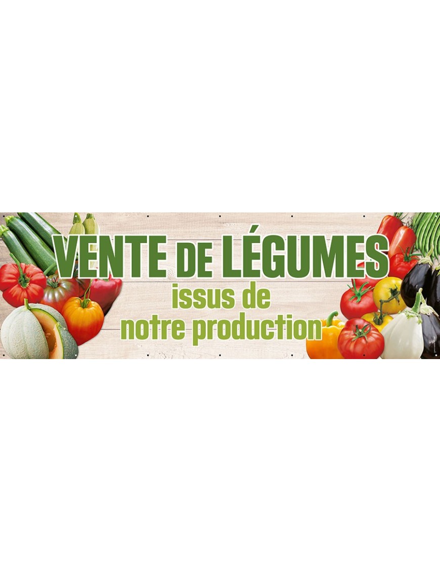 Banderole 100 - vente de légumes