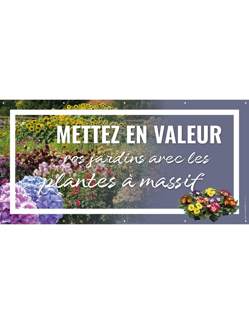 Banderole 113 - plantes à massif