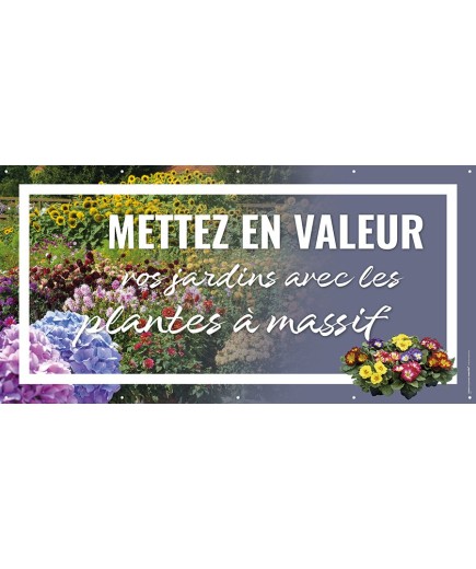 Banderole 113 - plantes à massif