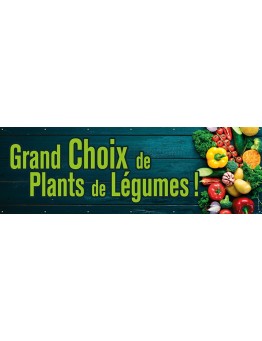 Banderole 123 - plants de légumes