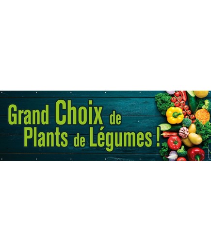Banderole 123 - plants de légumes