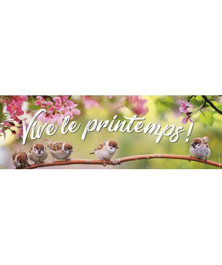 Banderole 132 - vive le printemps