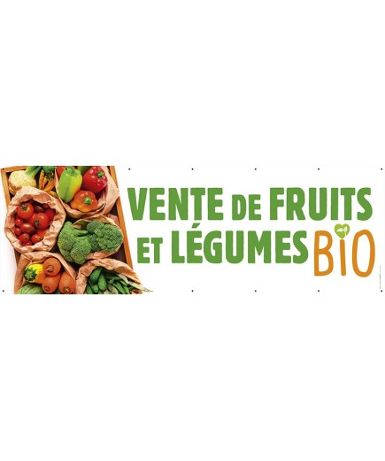 Banderole 139 - fruits et légumes bio