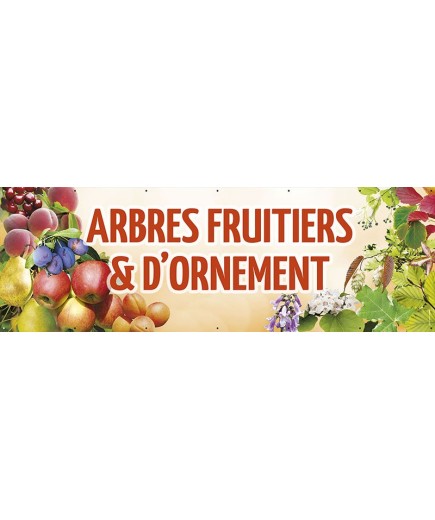 Banderole 140 - arbres fruitiers ornement