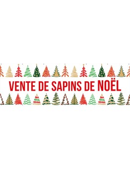 Banderole 146 - sapins de noël
