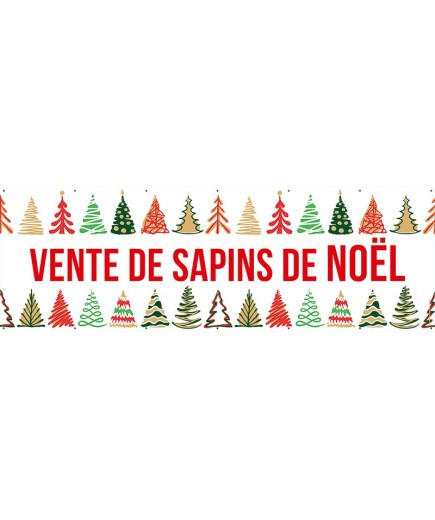 Banderole 146 - sapins de noël