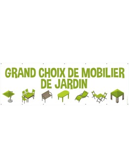 Banderole 157 - mobilier de jardin