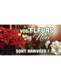 Banderole 184 - fleurs de noël