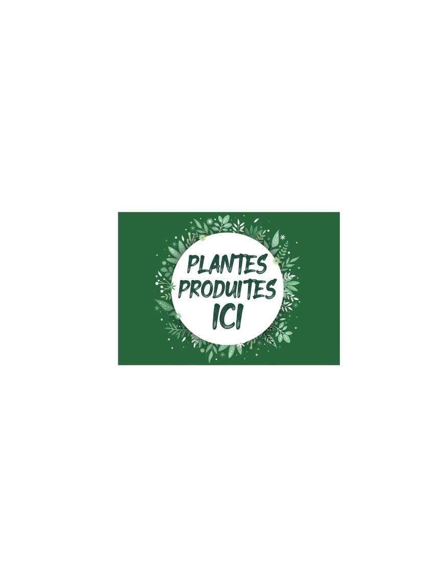 Affichette 'Plantes produites ici' A5